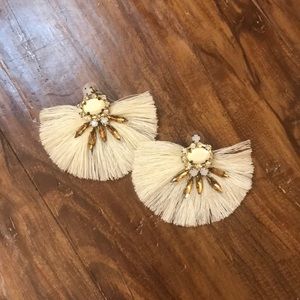 Ivory Fringe Earrings